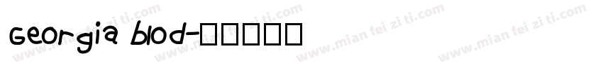 Georgia blod字体转换